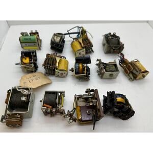 Lot of 13 Relay Coil Resistance - Untested as is